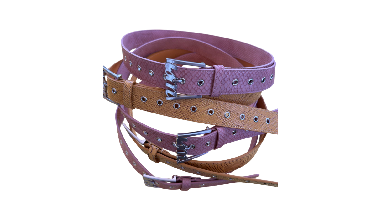 Snakeskin ISM Belt with Brushed Metal Buckle - ISM FOR THE PEOPLE